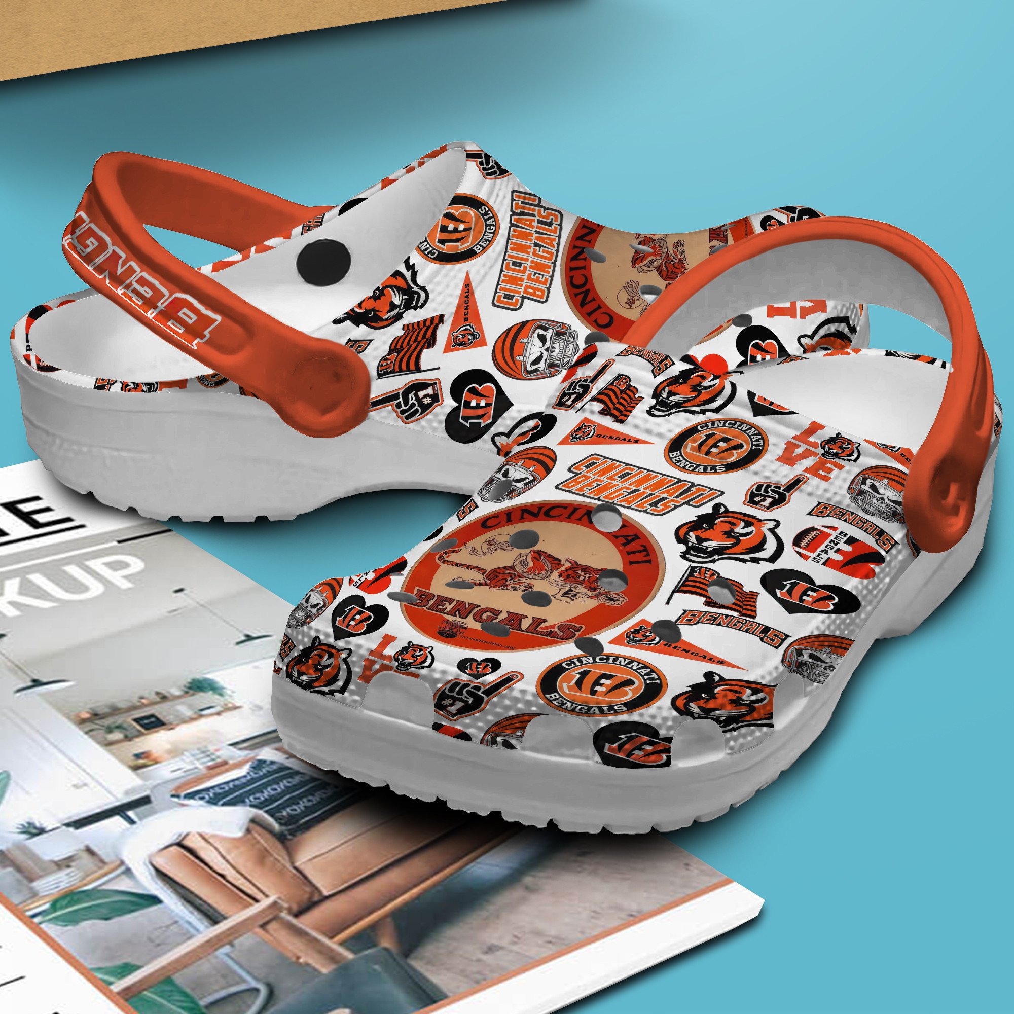 Chicago Bears NFL Sport Crocs Crocband Clogs Shoes Comfortable For Men Women and Kids - Image 3