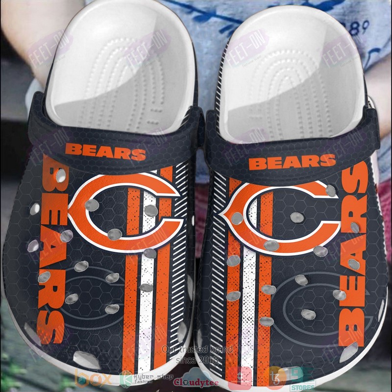 Chicago Bears NFL Sport Crocs Crocband Clogs Shoes Comfortable For Men Women and Kids