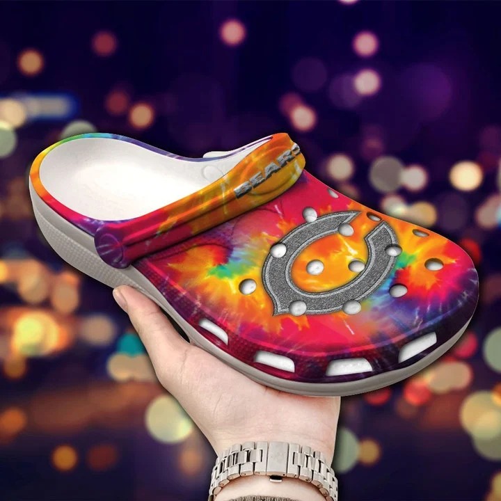 Chicago Bears NFL Sport Crocs Crocband Clogs Shoes Comfortable For Men Women and Kids