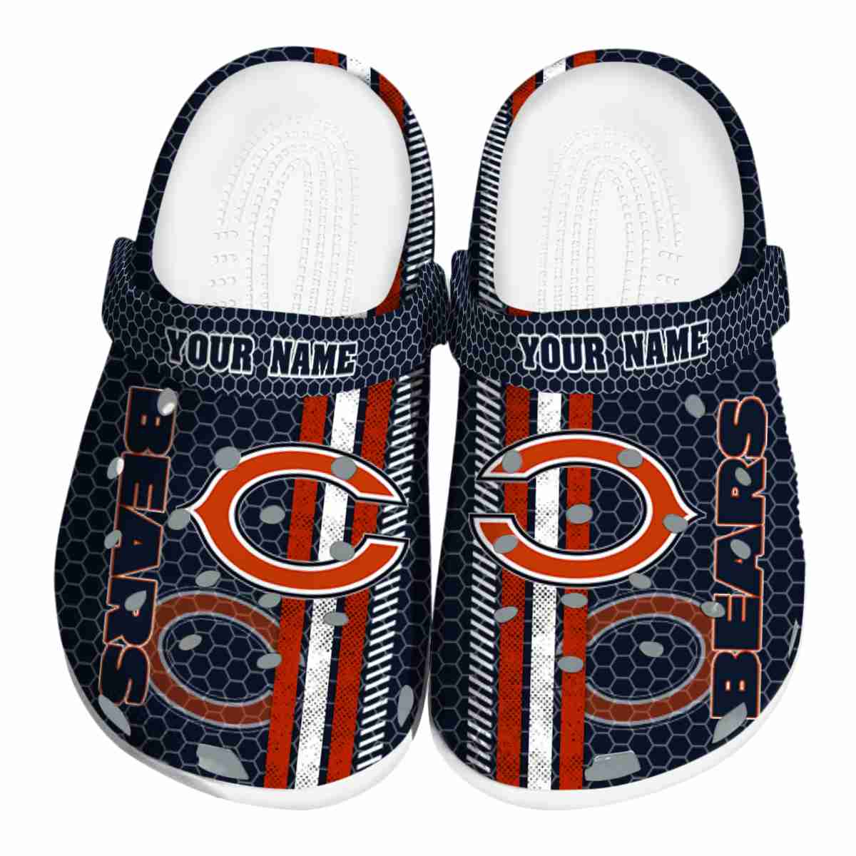 Chicago Bears NFL Sport Crocs Crocband Clogs Shoes Comfortable For Men Women and Kids