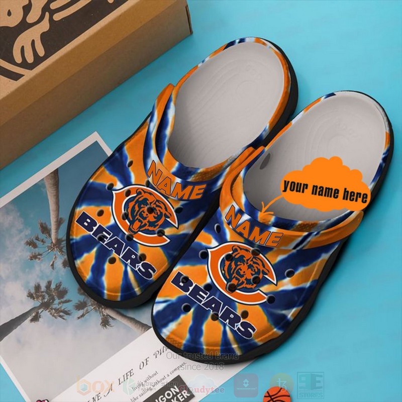Chicago Bears NFL Sport Crocs Crocband Clogs Shoes Comfortable For Men Women and Kids