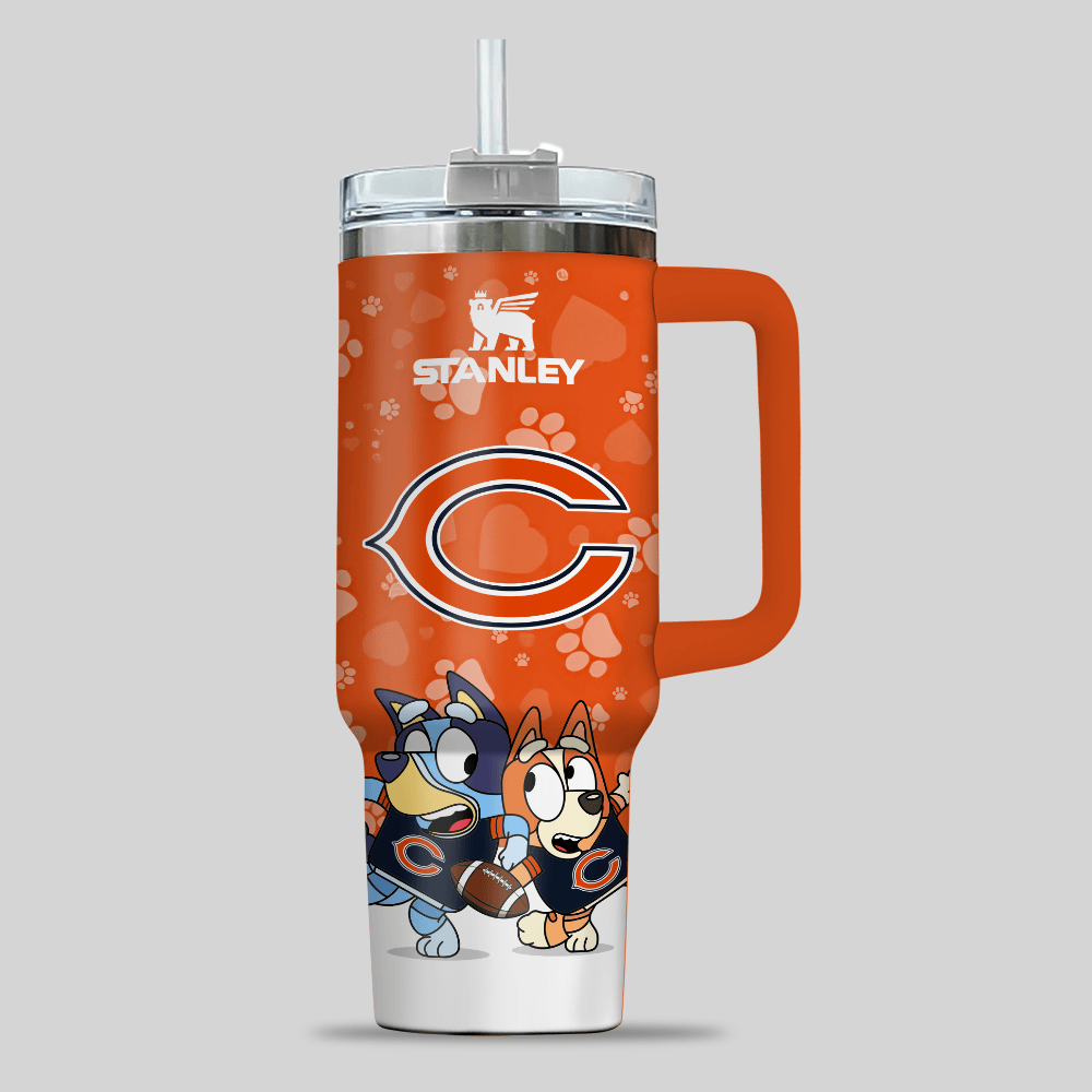 Chicago Bears NFL x Bluey Custom Stanley Cup 40 oz 30 oz Tumbler With HandleTVC2301124 - Image 3