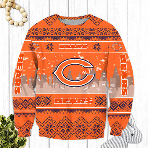 Chicago Bears Ugly Christmas Sweater Adult 3D Funny Matching for family