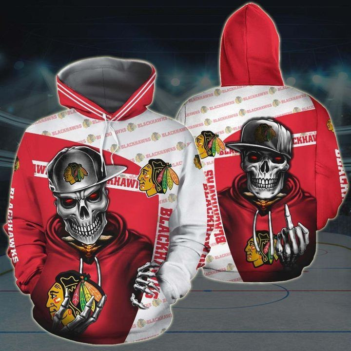 Chicago Blackhawks 3D All Over Print Hoodie, Zip Hoodie