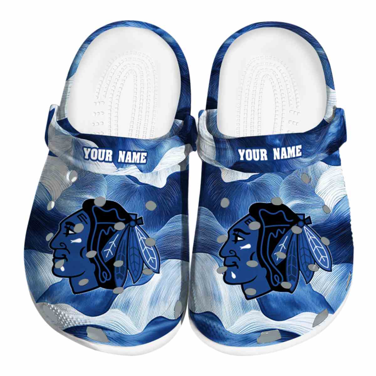 Chicago Blackhawks NHL Sport Crocs Crocband Clogs Shoes Comfortable For Men Women and Kids