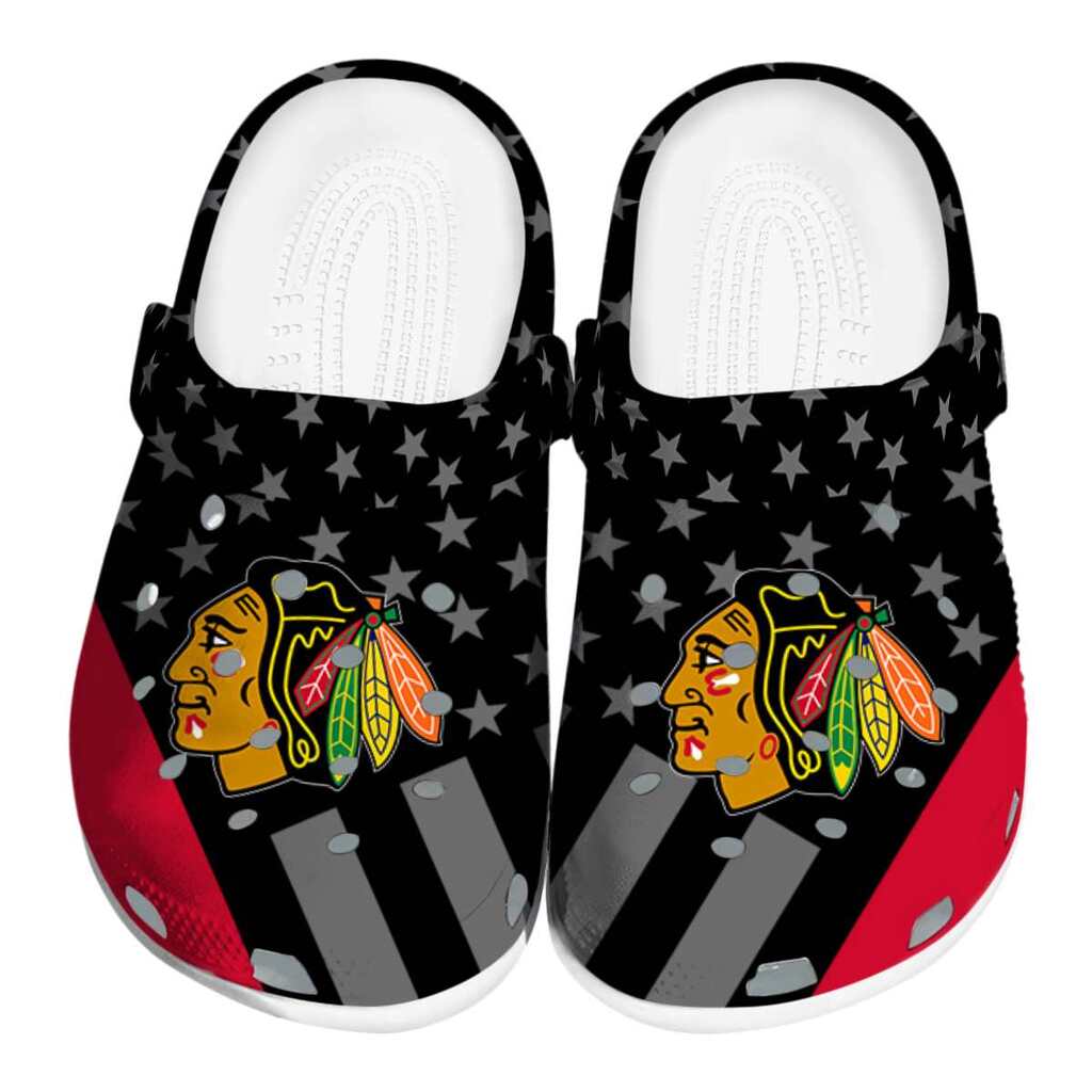 Chicago Blackhawks Stellar Stripes Theme ClogTVC1801863