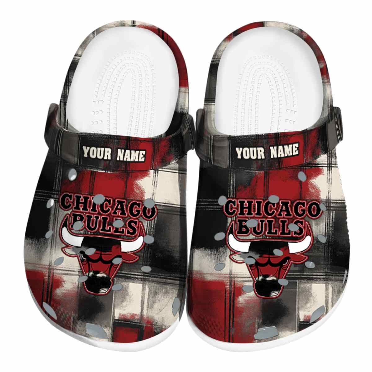 Chicago Bulls NBA Sport Crocs Crocband Clogs Shoes Comfortable For Men Women and Kids