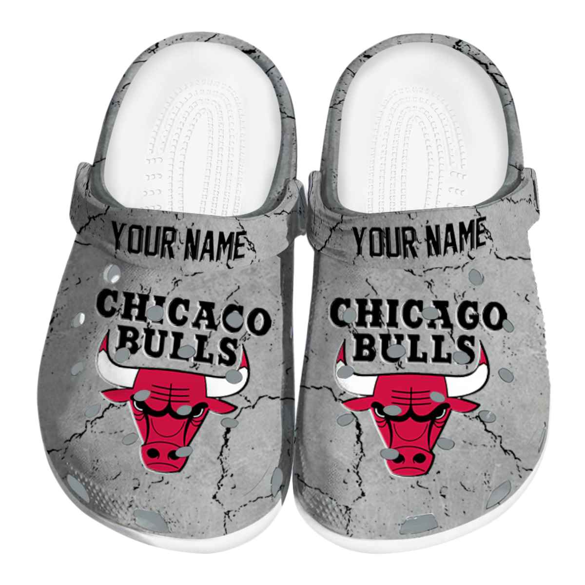 Chicago Bulls NBA Sport Crocs Crocband Clogs Shoes Comfortable For Men Women and Kids