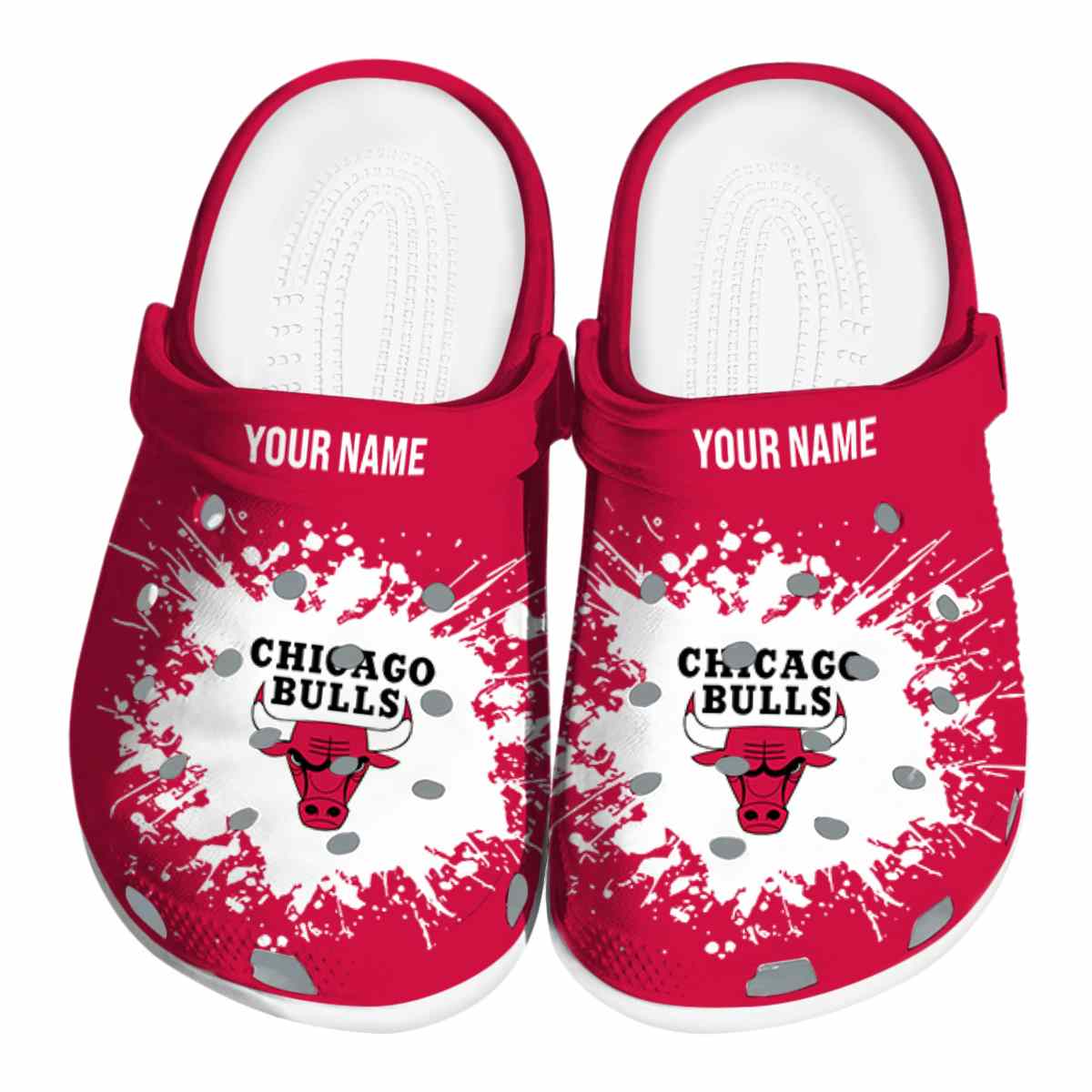 Chicago Bulls NBA Sport Crocs Crocband Clogs Shoes Comfortable For Men Women and Kids