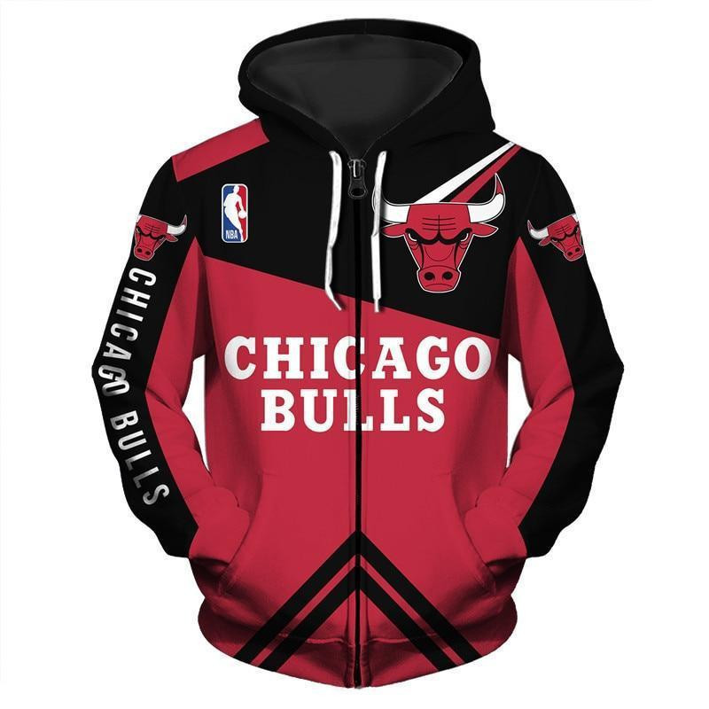 Chicago Bulls NBA Team 3D All Over Print Hoodie, Zip Hoodie