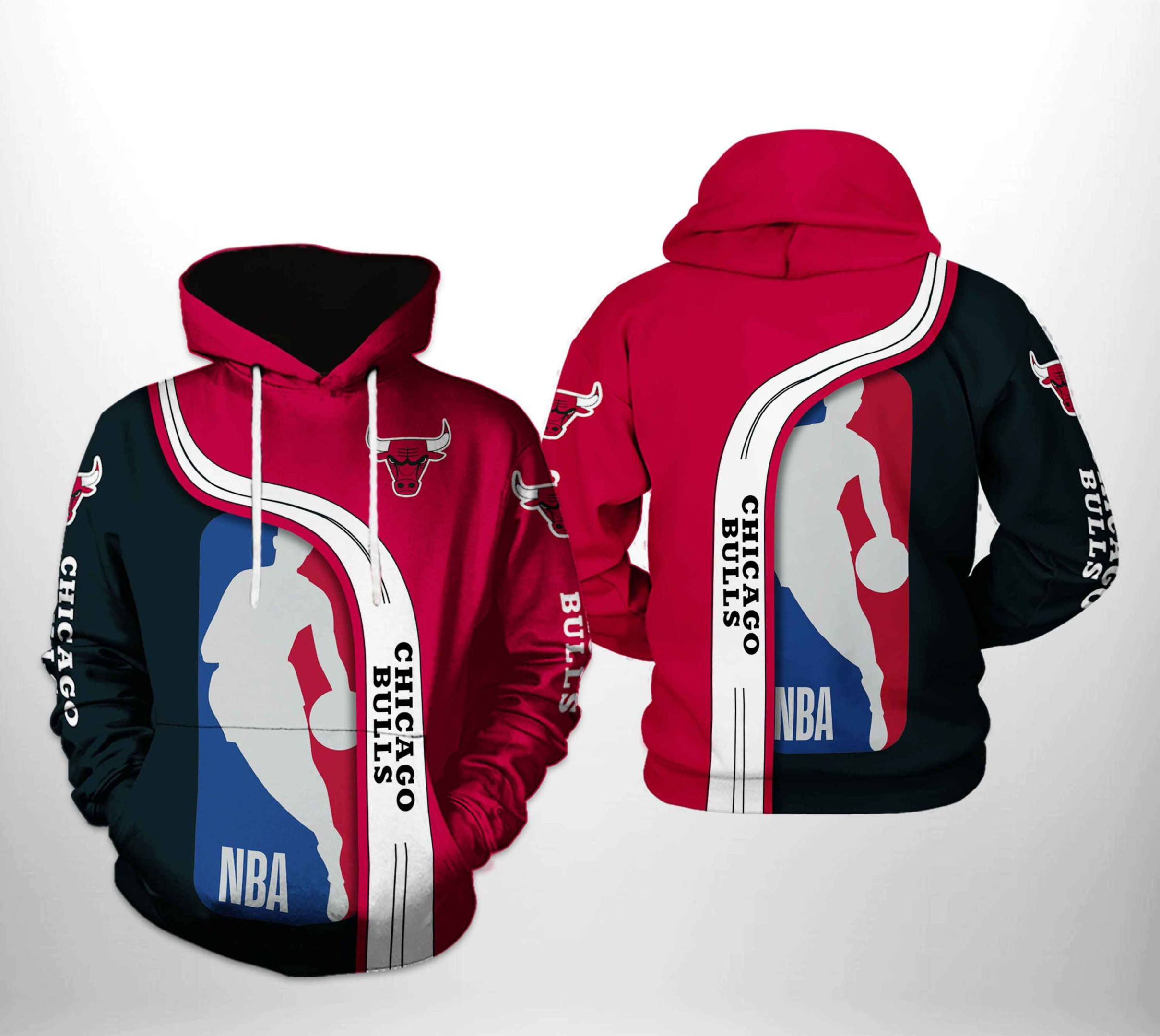 Chicago Bulls NBA Team 3D All Over Print Hoodie, Zip Hoodie