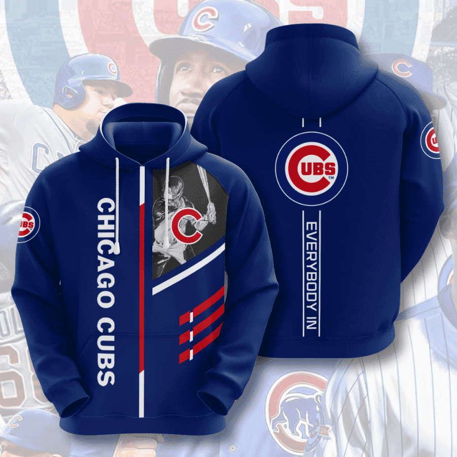 Chicago Cubs 3D All Over Print Hoodie, Zip Hoodie