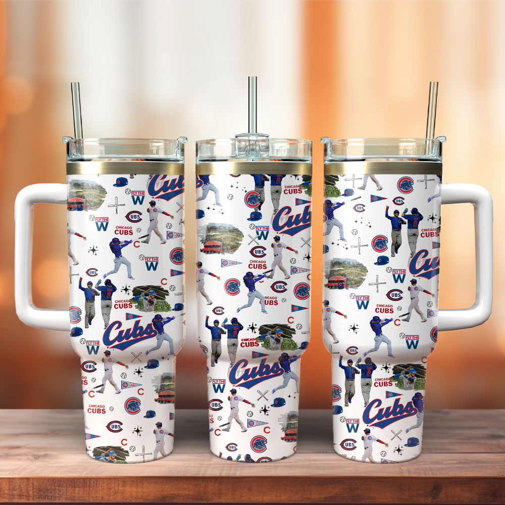 Chicago Cubs Baseball Field MLB Custom Stanley Cup 40 oz 30 oz Tumbler With HandleTVC2301236