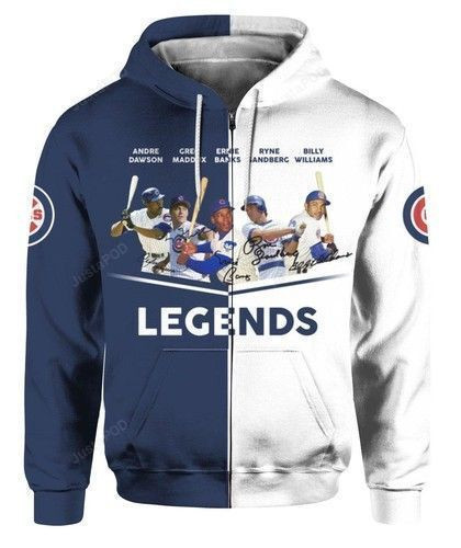Chicago Cubs Legend 3D All Over Print Hoodie, Zip Hoodie