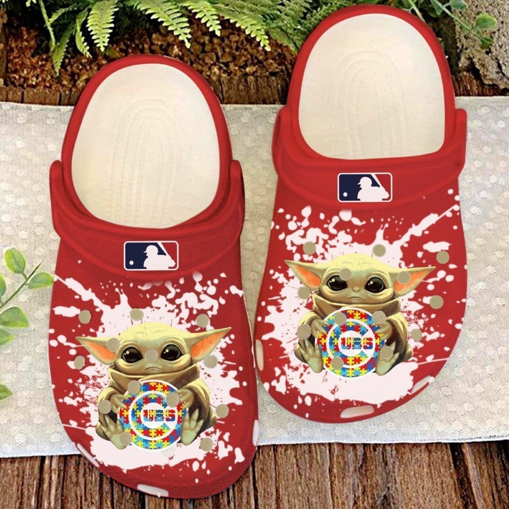 Chicago Cubs MLB Sport Crocs Crocband Clogs Shoes Comfortable For Men Women and Kids