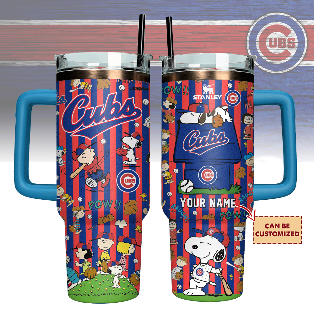Chicago Cubs x Peanuts MLB Sports Custom Stanley Cup 40 oz 30 oz Tumbler With HandleTVC2301127