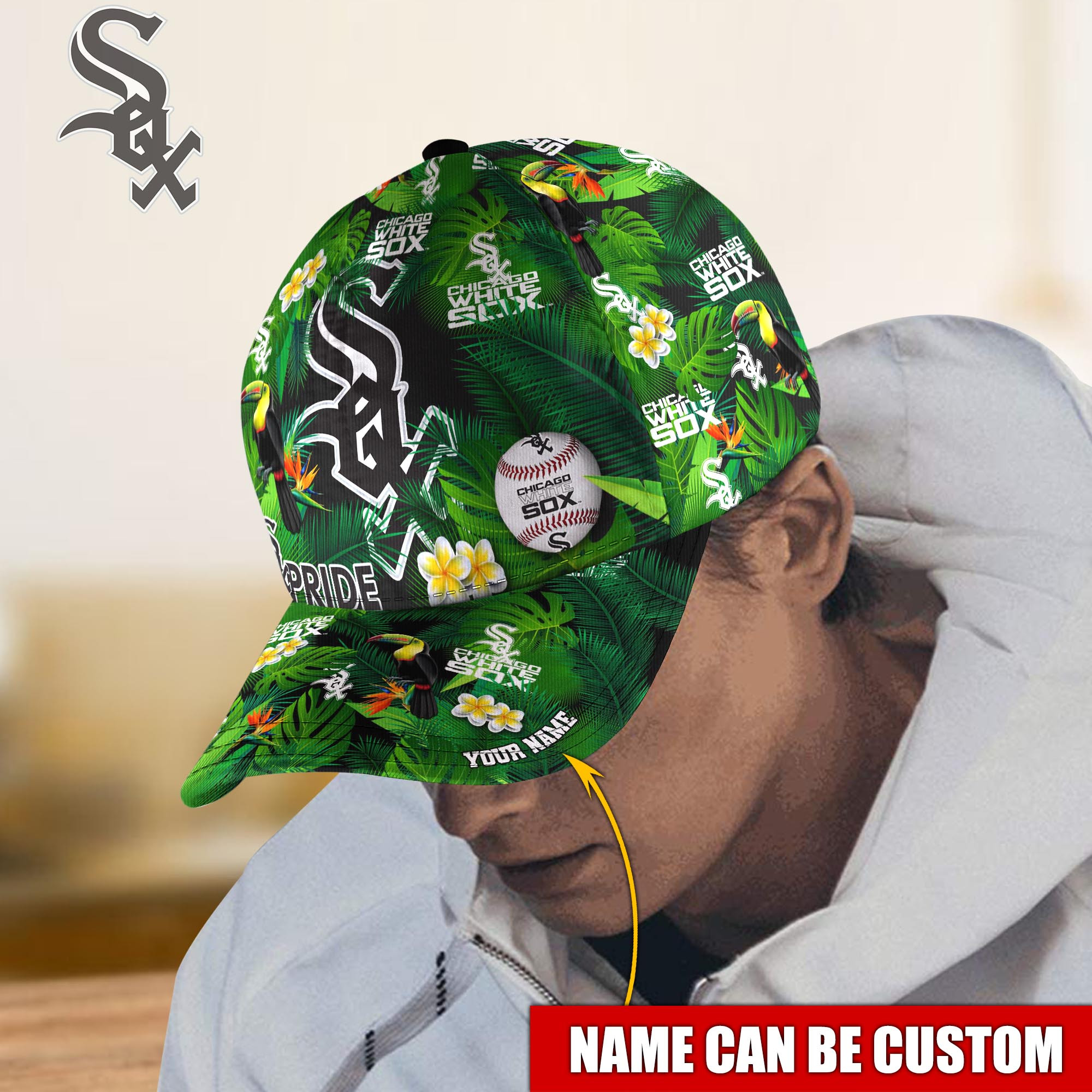 Chicago White Sox Custom Name Classic, Baseball Caps Trucker Hats Custom Hats Gifts For Men & Women