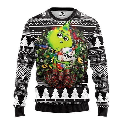 Chicago White Sox Groot Hug Ugly Christmas Sweater Adult 3D Funny Matching for family