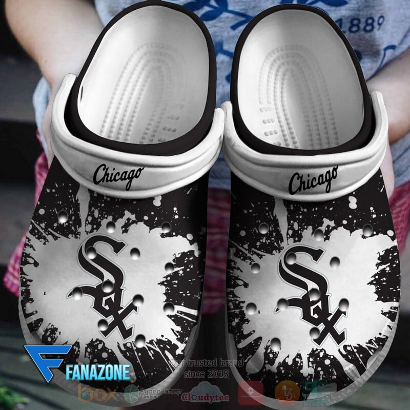 Chicago White Sox MLB Sport Crocs Clogs Crocband Shoes Comfortable For Men Women and Kids