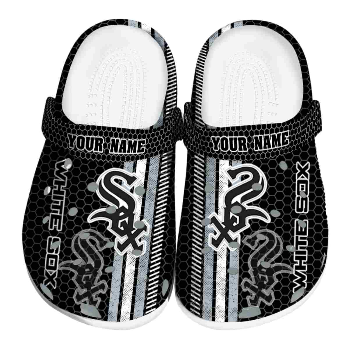 Chicago White Sox MLB Sport Crocs Crocband Clogs Shoes Comfortable For Men Women and Kids