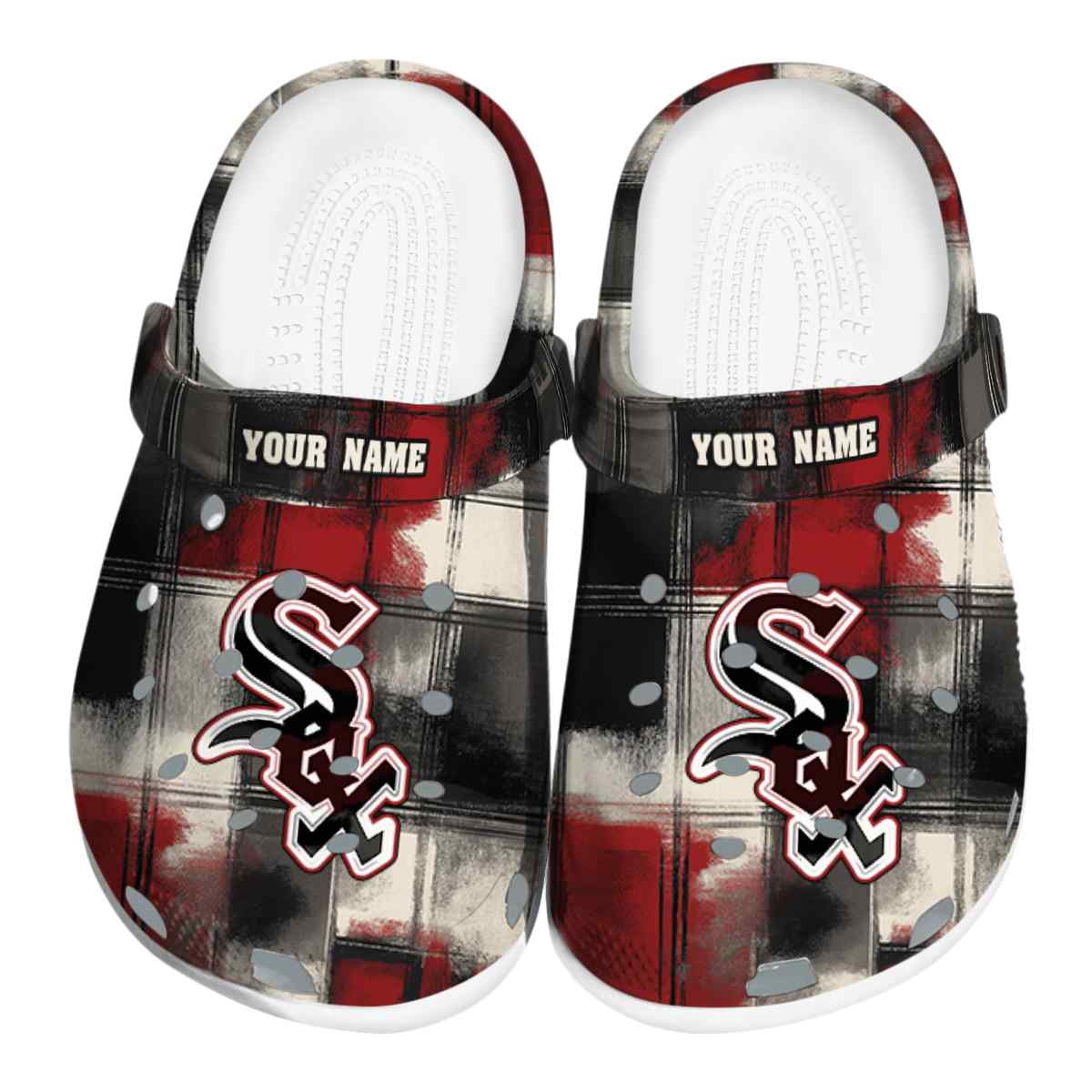 Chicago White Sox MLB Sport Crocs Crocband Clogs Shoes Comfortable For Men Women and Kids