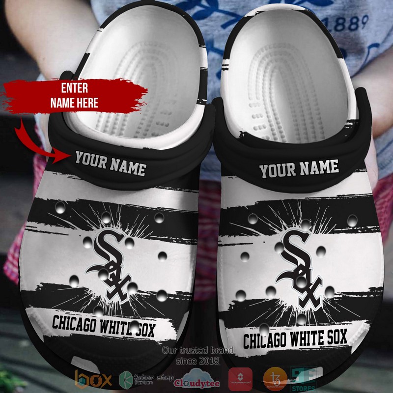 Chicago White Sox MLB Sport Crocs Crocband Clogs Shoes Comfortable For Men Women and Kids
