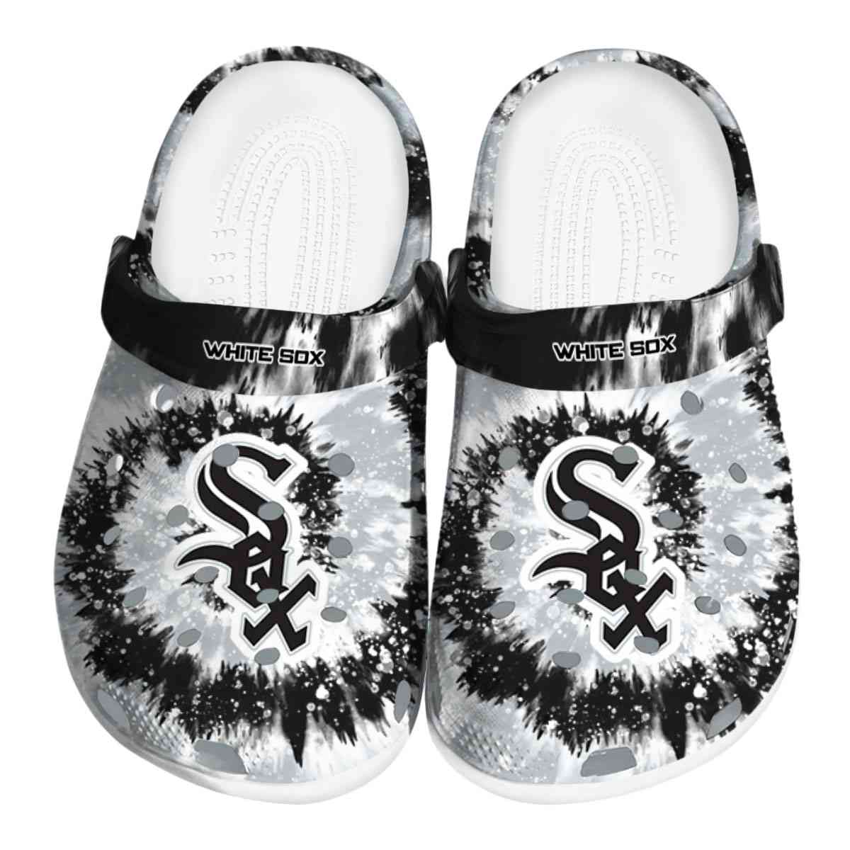 Chicago White Sox MLB Sport Crocs Crocband Clogs Shoes Comfortable For Men Women and Kids