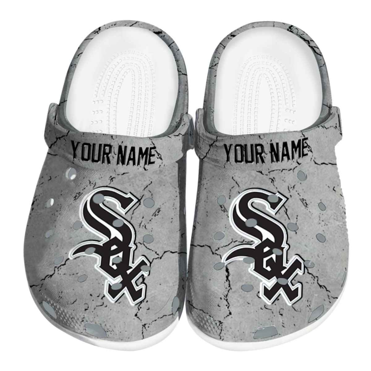 Chicago White Sox MLB Sport Crocs Crocband Clogs Shoes Comfortable For Men Women and Kids