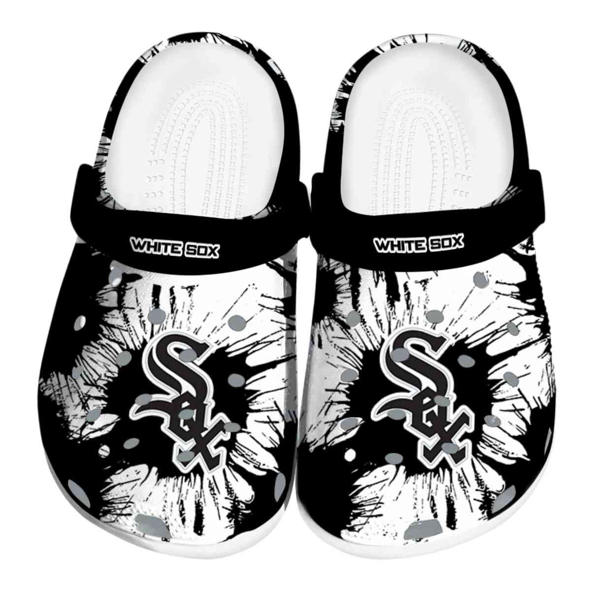Chicago White Sox MLB Sport Crocs Crocband Clogs Shoes Comfortable For Men Women and Kids