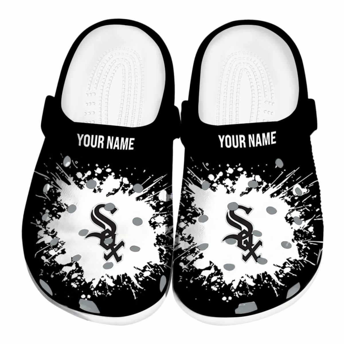 Chicago White Sox MLB Sport Crocs Crocband Clogs Shoes Comfortable For Men Women and Kids