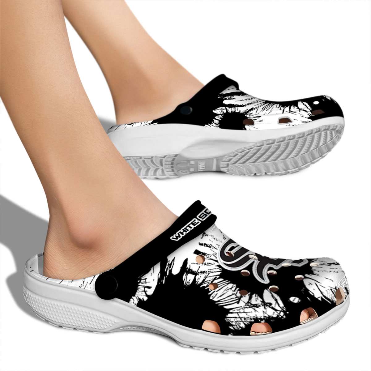 Chicago White Sox MLB Sport Crocs Crocband Clogs Shoes Comfortable For Men Women and Kids - Image 2