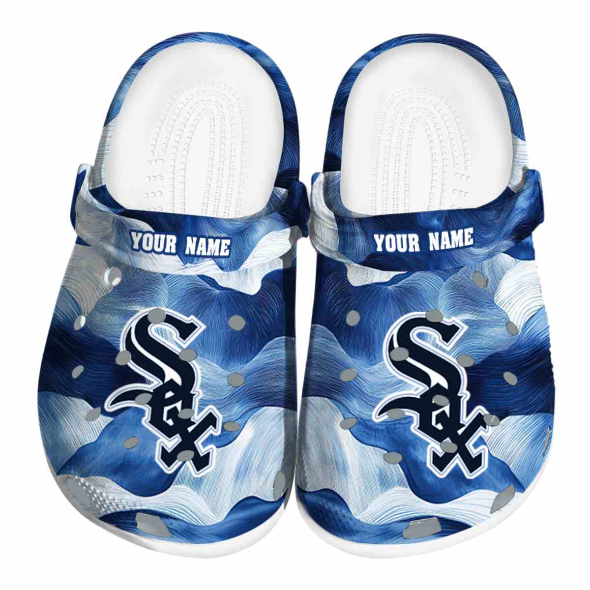 Chicago White Sox MLB Sport Crocs Crocband Clogs Shoes Comfortable For Men Women and Kids