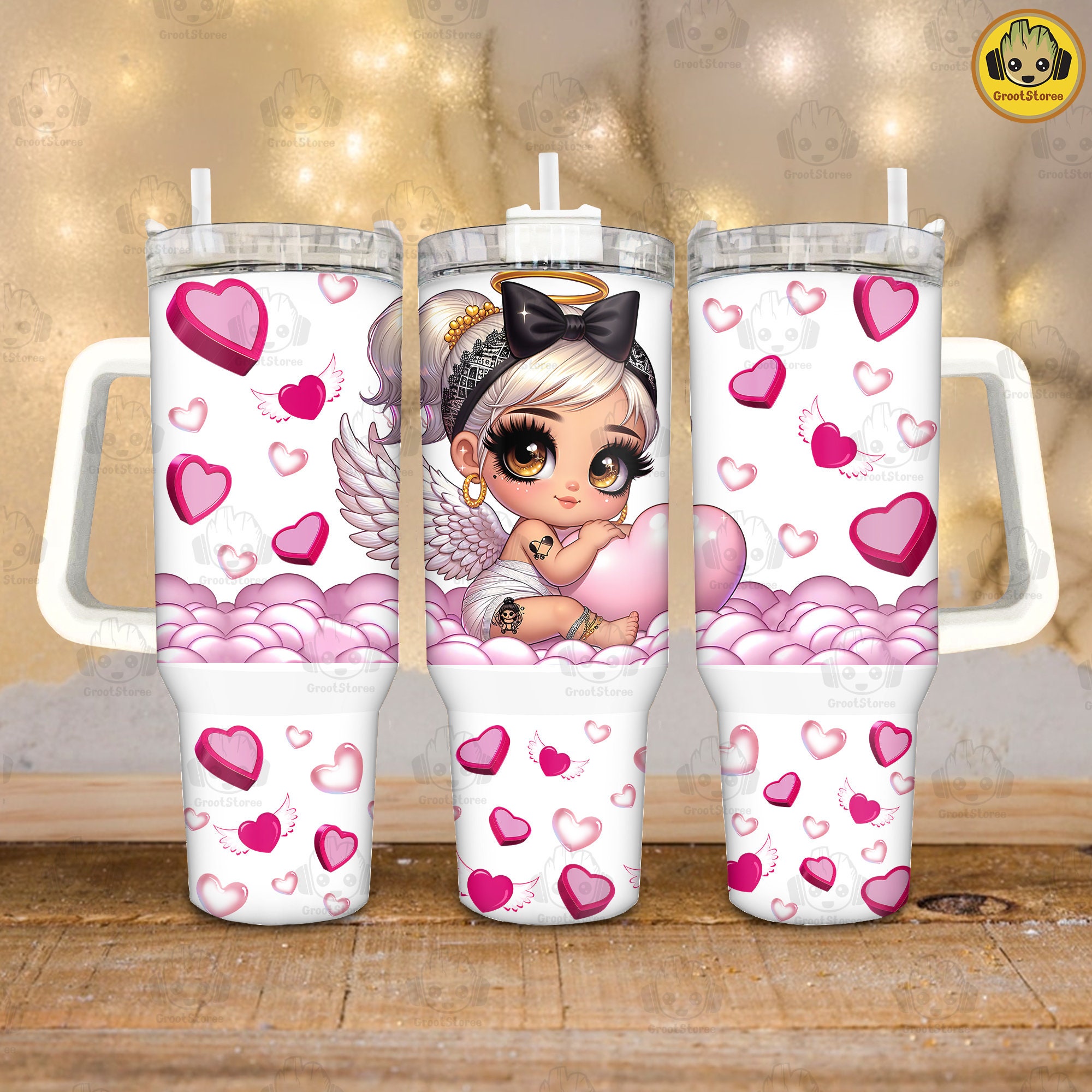 Chicano Angel Valentines Gift Custom Stanley Cup 40 oz 30 oz Tumbler With HandleTVC2301912