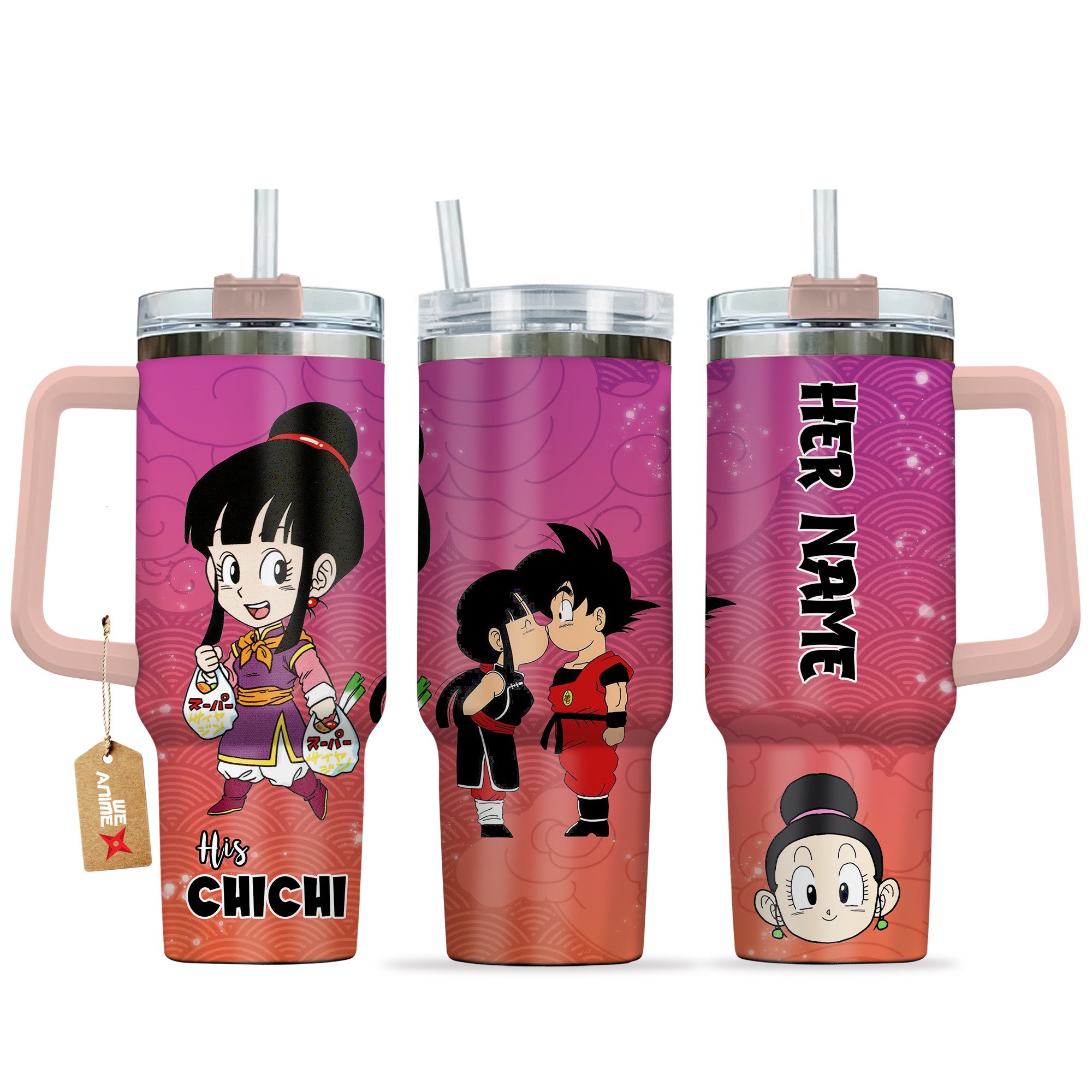 Chichi Dragon Ball Anime Valentine Custom Stanley Cup 40 oz 30 oz Tumbler With HandleTVC2301168
