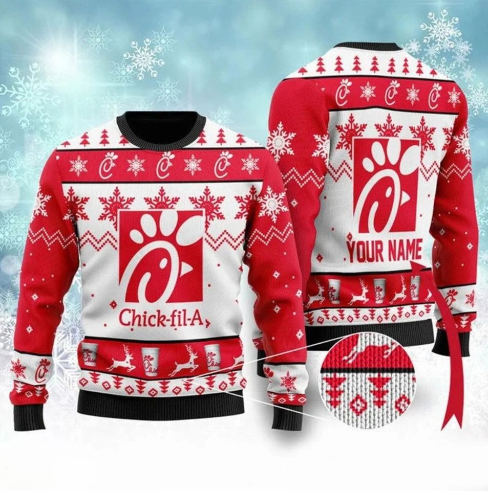 Chick Fil A Ugly Knitted Christmas