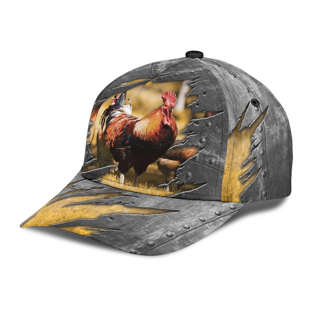 Chicken Classic Cap, Gift for Farmers, Cow Lovers, Chicken Lovers Trucker Hats Custom Hats Gifts For Men & Women