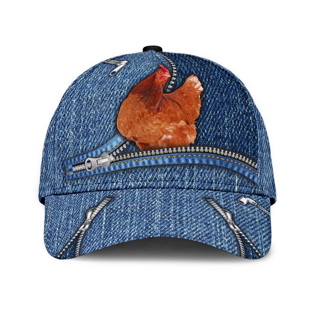 Chicken Classic Cap, Gift for Farmers, Cow Lovers, Chicken Lovers Trucker Hats Custom Hats Gifts For Men & Women