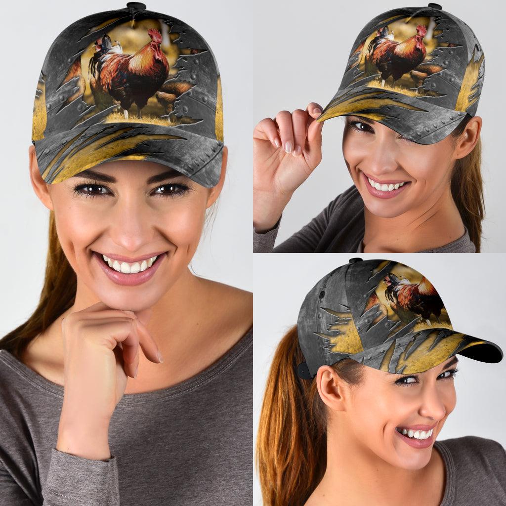 Chicken Classic Cap, Gift for Farmers, Cow Lovers, Chicken Lovers Trucker Hats Custom Hats Gifts For Men & Women