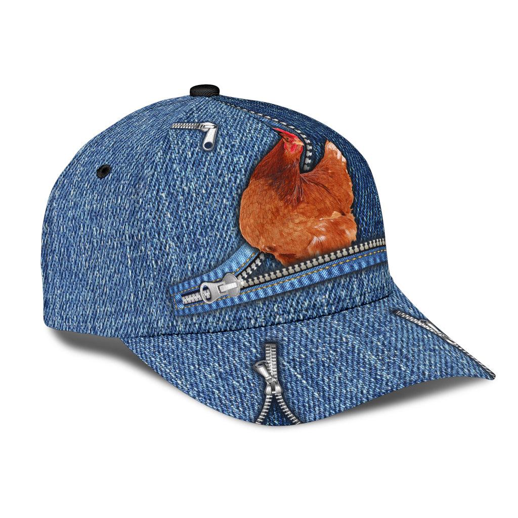 Chicken Classic Cap, Gift for Farmers, Cow Lovers, Chicken Lovers Trucker Hats Custom Hats Gifts For Men & Women