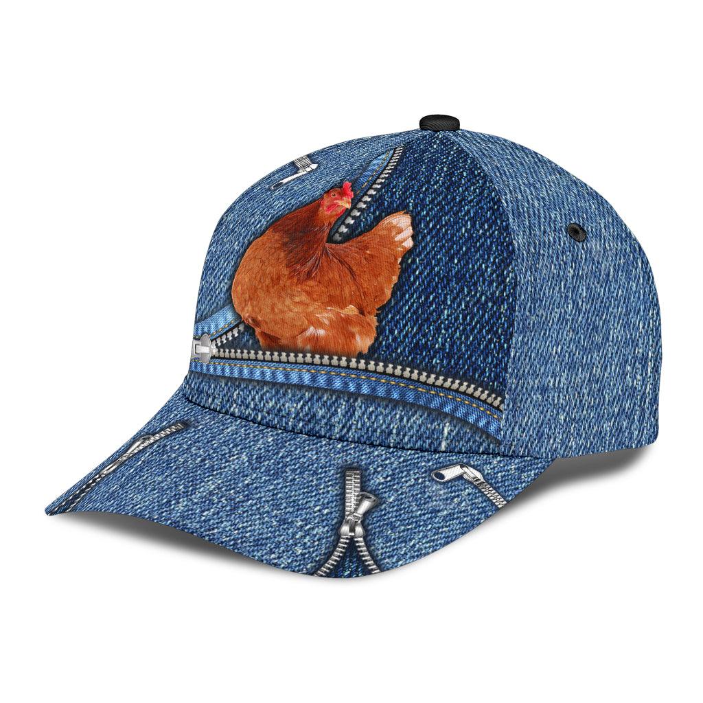 Chicken Classic Cap, Gift for Farmers, Cow Lovers, Chicken Lovers Trucker Hats Custom Hats Gifts For Men & Women