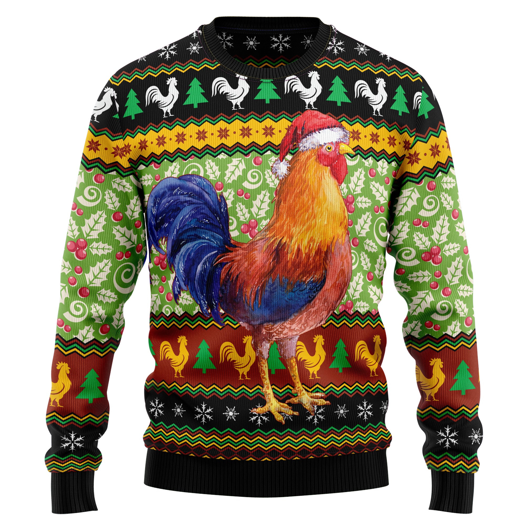 Chicken Cluckry Christmas Ugly Christmas Sweater