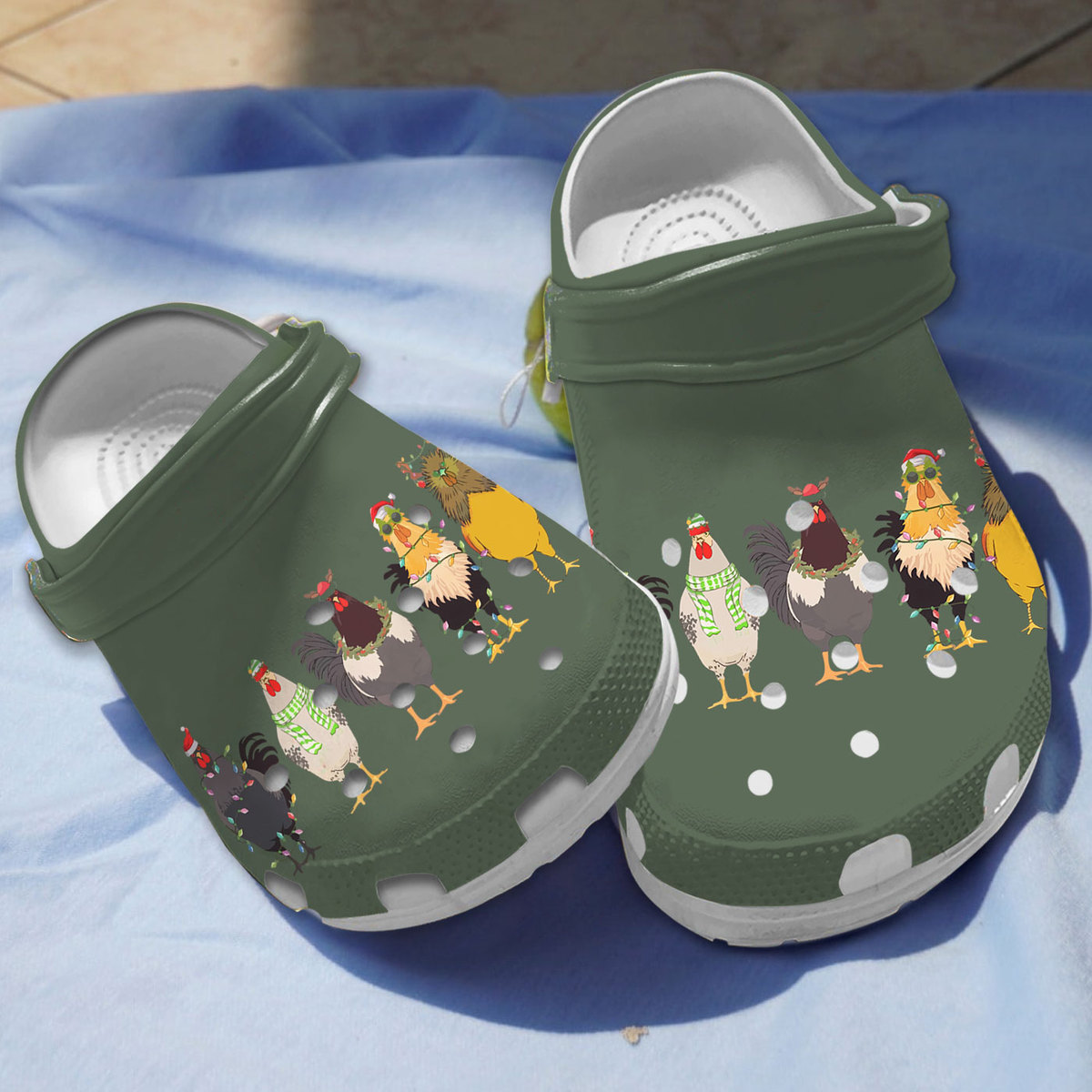 Chicken Crocs Crocband Clogs Shoes Comfortable For Men Women and Kids