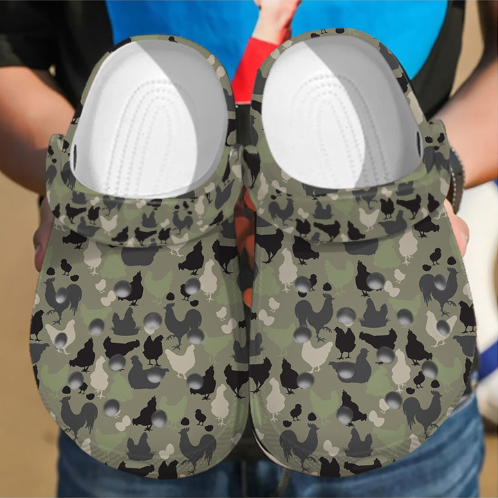 Chicken Crocs Crocband Clogs Shoes Comfortable For Men Women and Kids