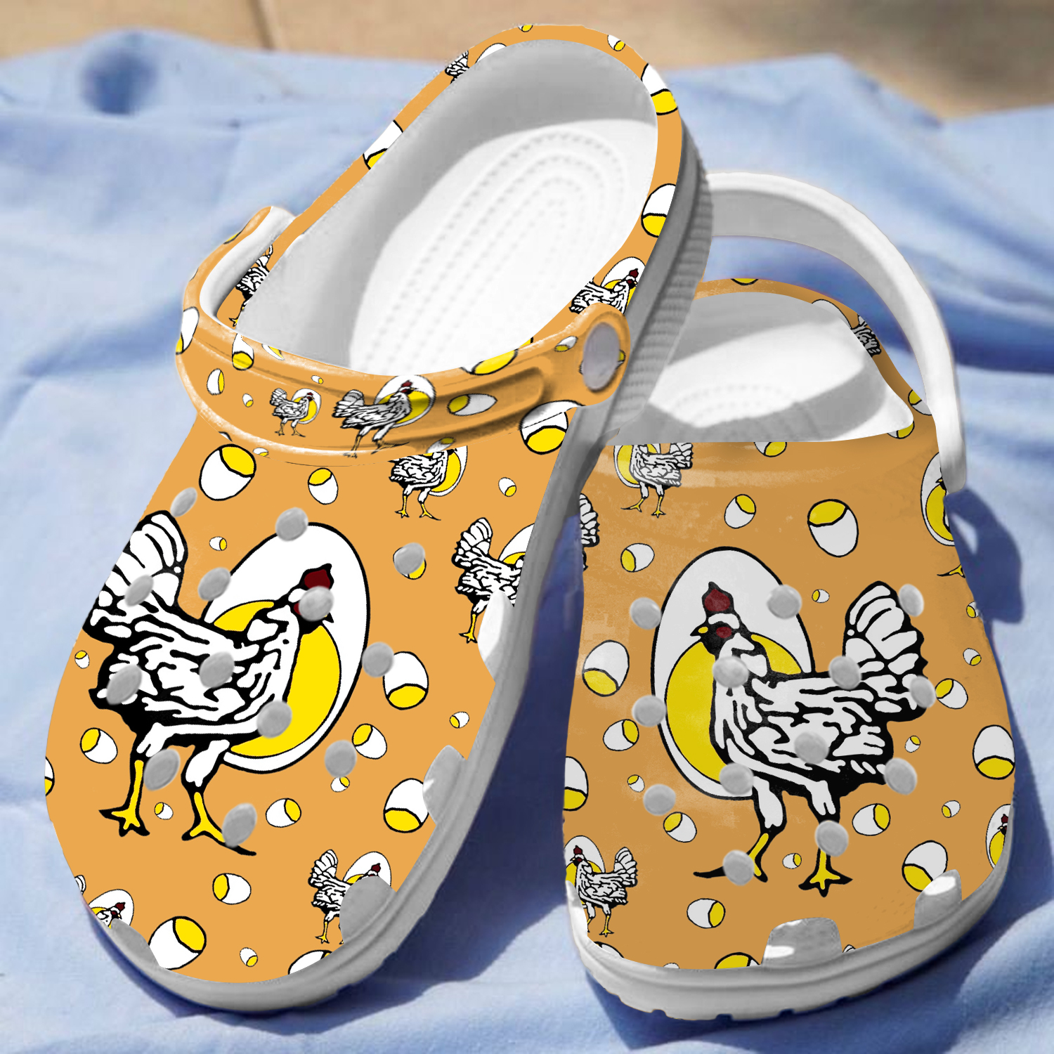 Chicken Crocs Crocband Clogs Shoes Comfortable For Men Women and Kids - Image 3