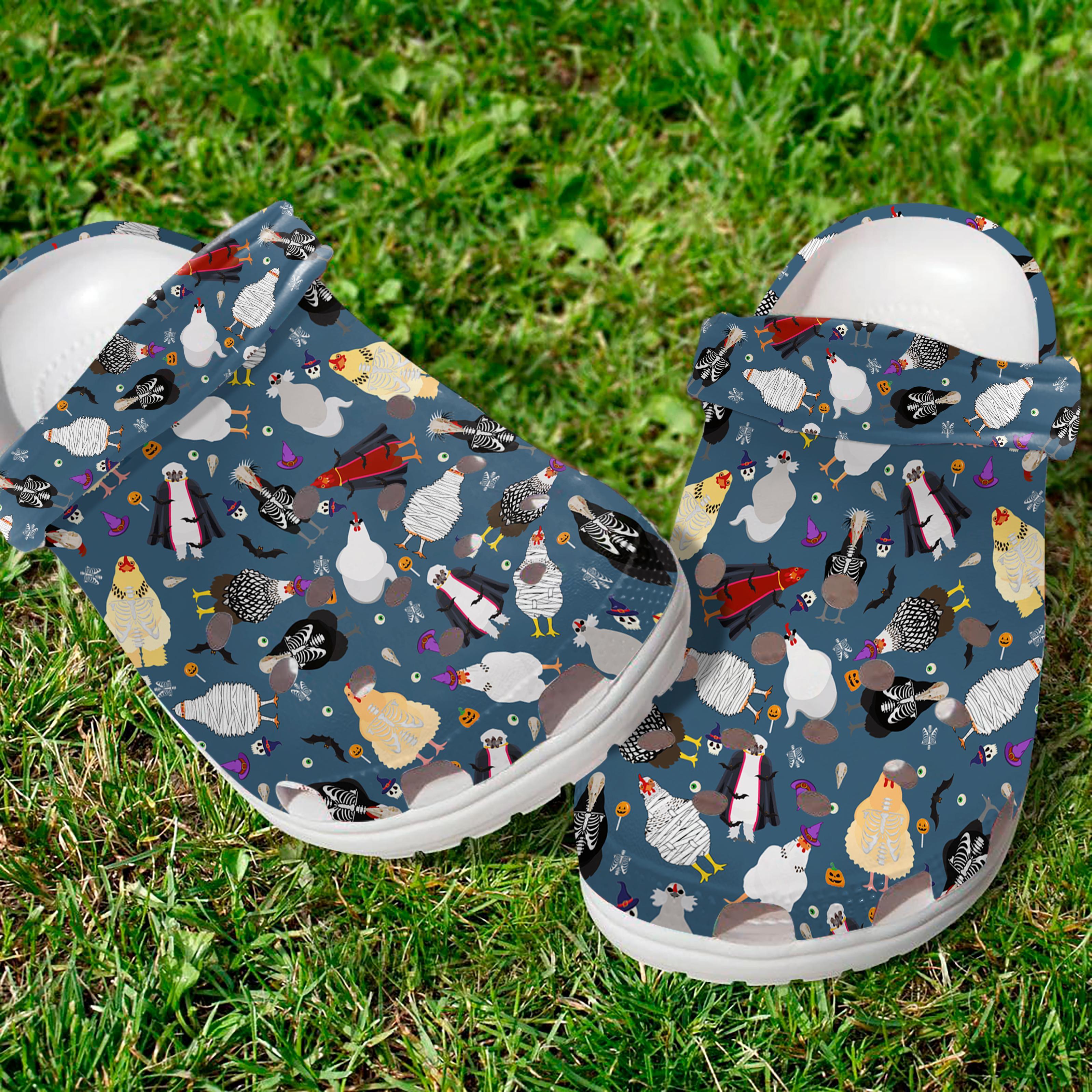 Chicken Crocs Crocband Clogs Shoes Comfortable For Men Women and Kids