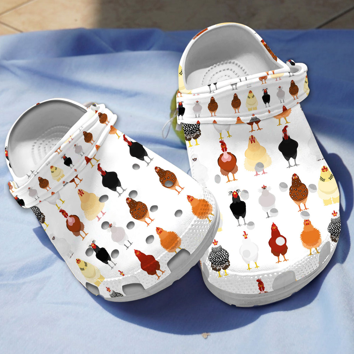 Chicken Crocs Crocband Clogs Shoes Comfortable For Men Women and Kids