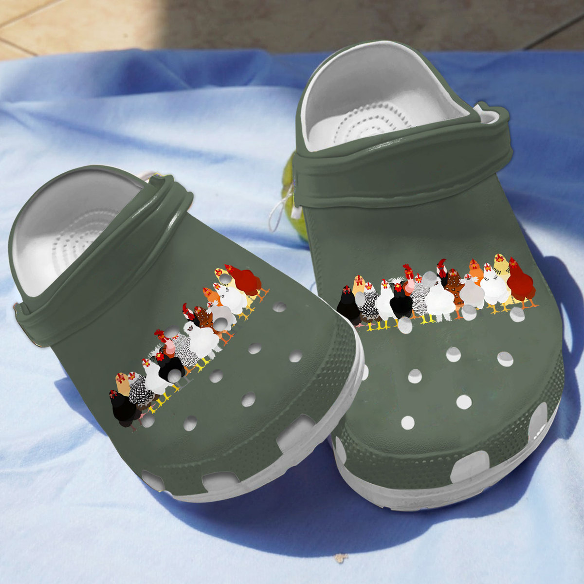 Chicken Crocs Crocband Clogs Shoes Comfortable For Men Women and Kids
