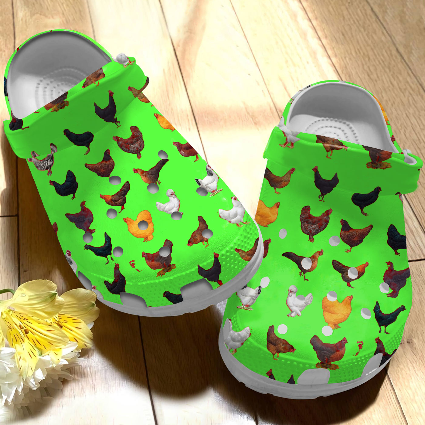 Chicken Crocs Crocband Clogs Shoes Comfortable For Men Women and Kids
