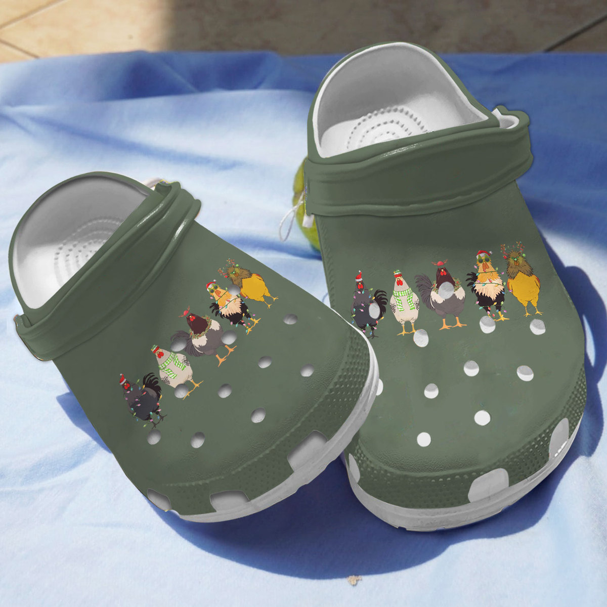 Chicken Crocs Crocband Clogs Shoes Comfortable For Men Women and Kids