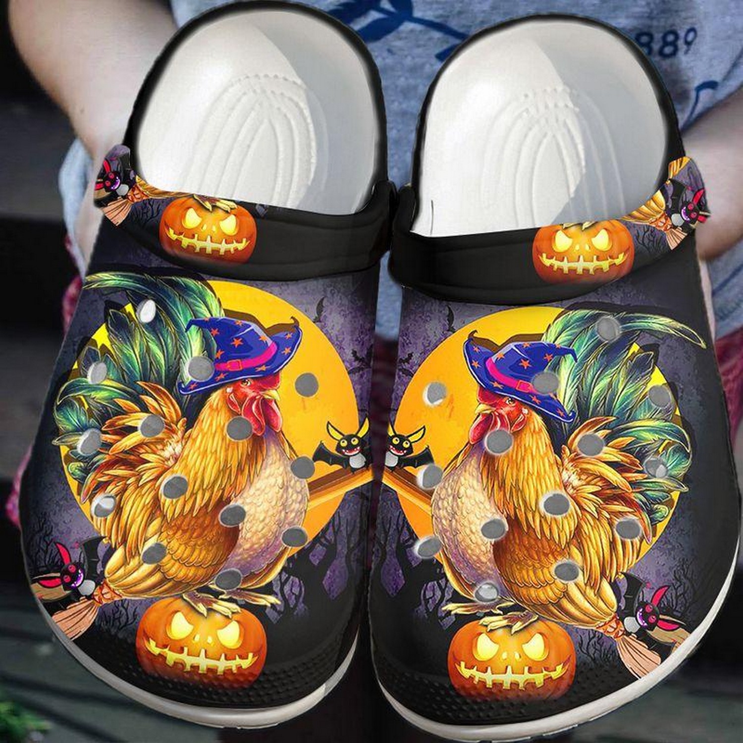 Chicken Crocs Crocband Clogs Shoes Comfortable For Men Women and Kids